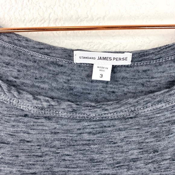 James Perse Melange Jersey Ruched Dress Size 3 - Picture 5 of 7